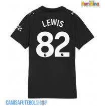 Camisa de time de futebol Manchester City Rico Lewis #82 Replicas 2º Equipamento Feminina 2025-26 Manga Curta